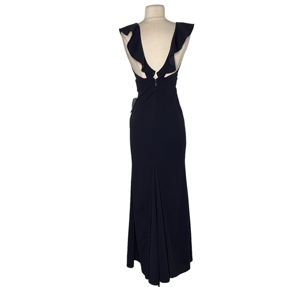 Lulus Perfect Opportunity Navy Blue Maxi Gown Dress Small - Picture 4 of 6